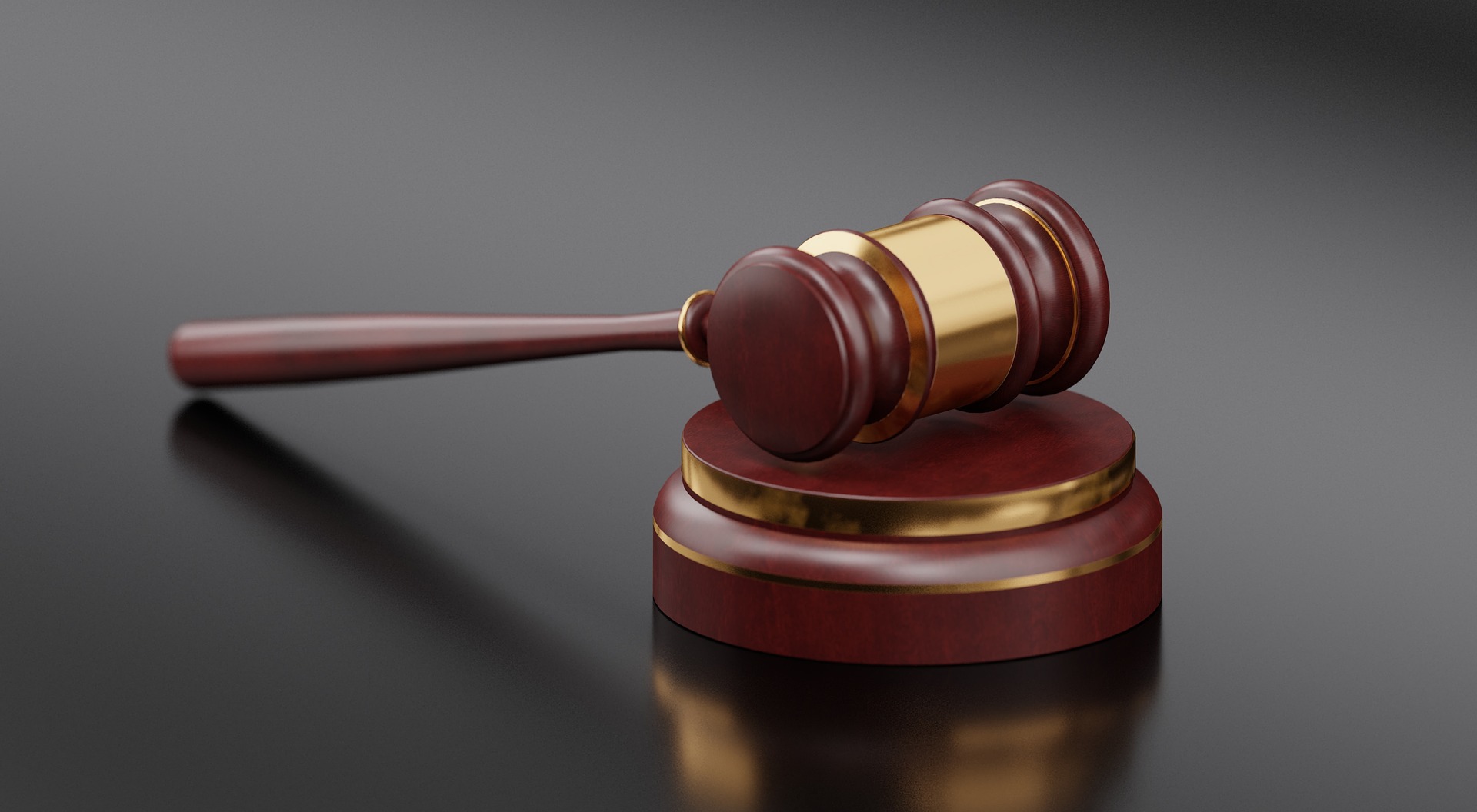 Gavel and block.