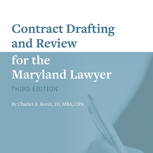 Contract Drafting & Review for the MD Lawyer - Paperback