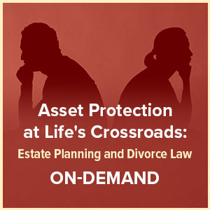 Asset Protection at Life’s Crossroads: Estate Planning and Family Law